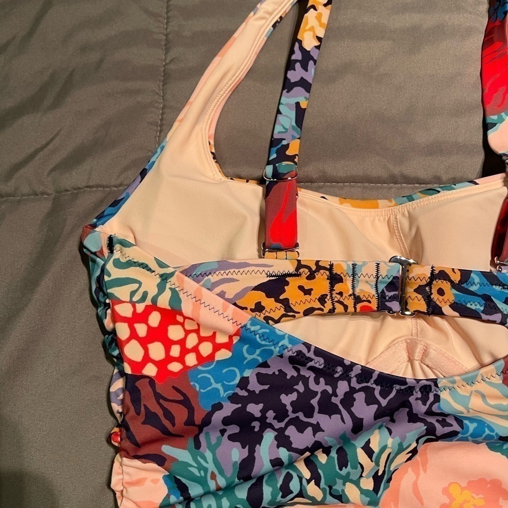 NWOT Womens Athleta Square Neck Bra Cup Print Tankini, Multiple Sizes - Picture 6 of 15